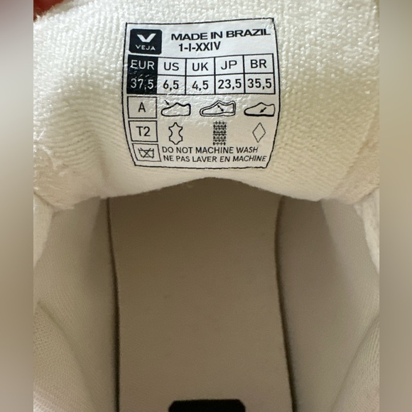 VEJA Campo Women’s Sneakers EU size 37.5/US size 6.5/ Extra White//Black - Picture 11 of 11